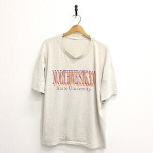 Vintage Gray Northwestern University Illinois T Shirt 2X XXL